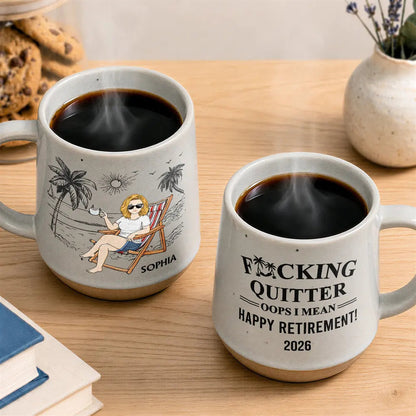 I Mean Happy Retirement - Personalized Conical Mug