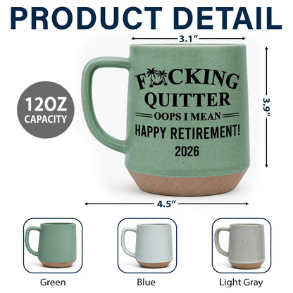 I Mean Happy Retirement - Personalized Conical Mug