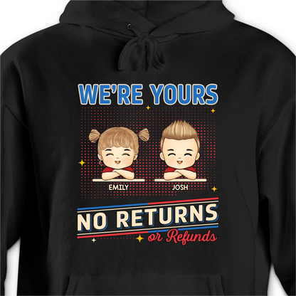 Custom Unisex T-shirt, Hoodie – Personalized Father's Day Birthday Gifts For Dad, Grandpa – No Returns Or Refunds
