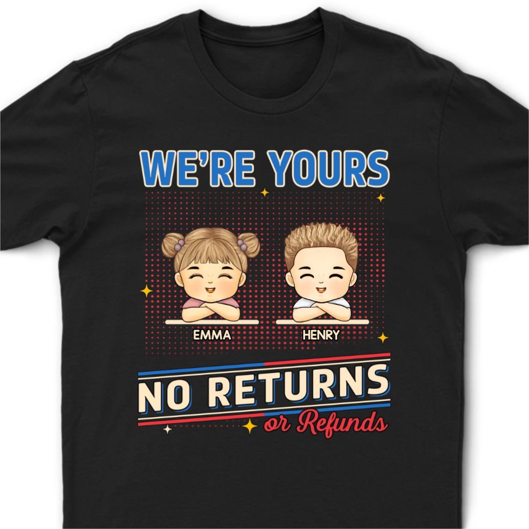 Custom Unisex T-shirt, Hoodie – Personalized Father's Day Birthday Gifts For Dad, Grandpa – No Returns Or Refunds