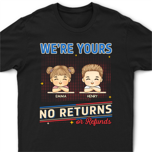 Custom Unisex T-shirt, Hoodie – Personalized Father's Day Birthday Gifts For Dad, Grandpa – No Returns Or Refunds