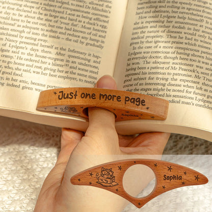 Just One More Page - Personalized Book Page Holder
