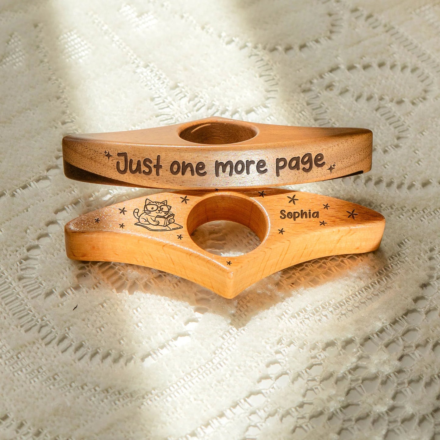 Just One More Page - Personalized Book Page Holder