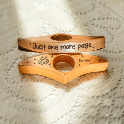 Just One More Page - Personalized Book Page Holder