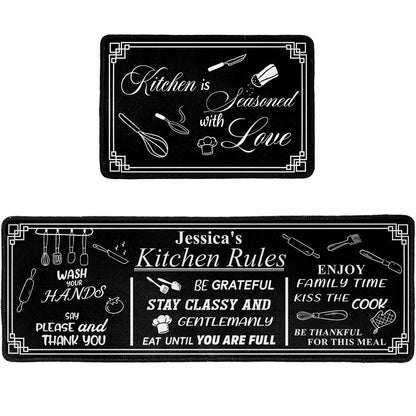 Kitchen Rules - Personalized Runner Rug