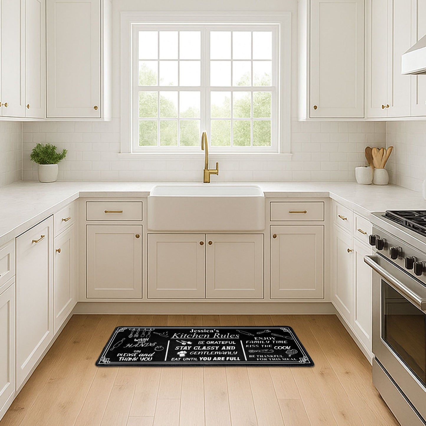 Kitchen Rules - Personalized Runner Rug