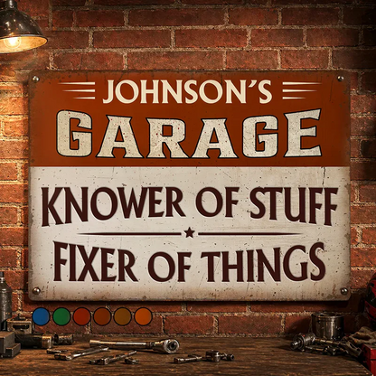 Knower And Fixer - Personalized Classic Metal Sign
