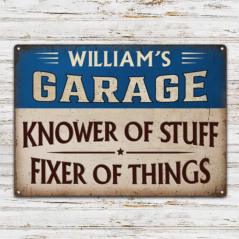 Knower And Fixer - Personalized Classic Metal Sign