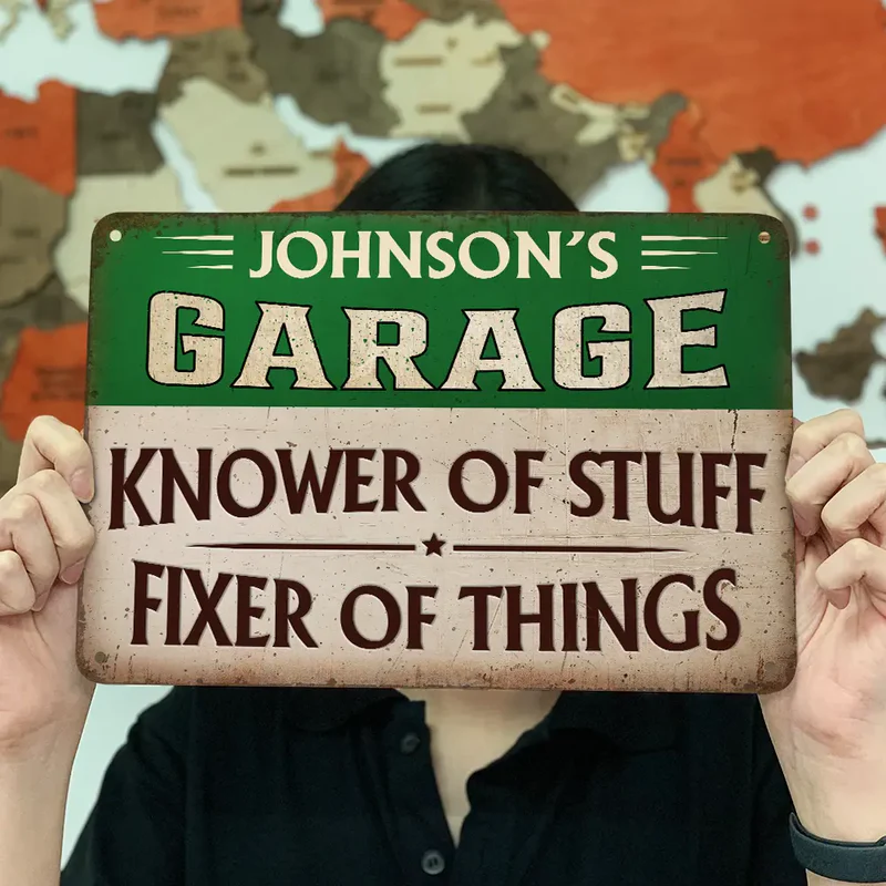 Knower And Fixer - Personalized Classic Metal Sign