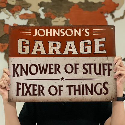 Knower And Fixer - Personalized Classic Metal Sign
