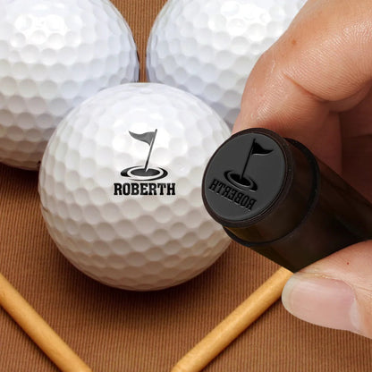 Life Is Full Of Choices - Personalized Golf Ball Stamp With Metal Storage Box