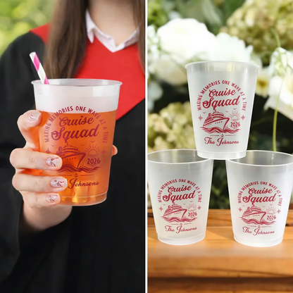 Making Memories One Wave At A Time - Personalized Frosted Cups