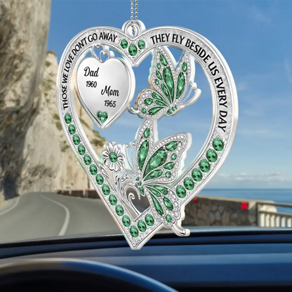 Memorial Your Wings Were Ready 3D Effect - Personalized Acrylic Car Hanger