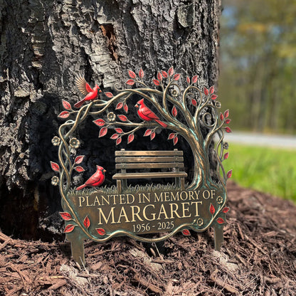 Memorial Stake Cardinal Remembrance Gift - Personalized Garden Stake