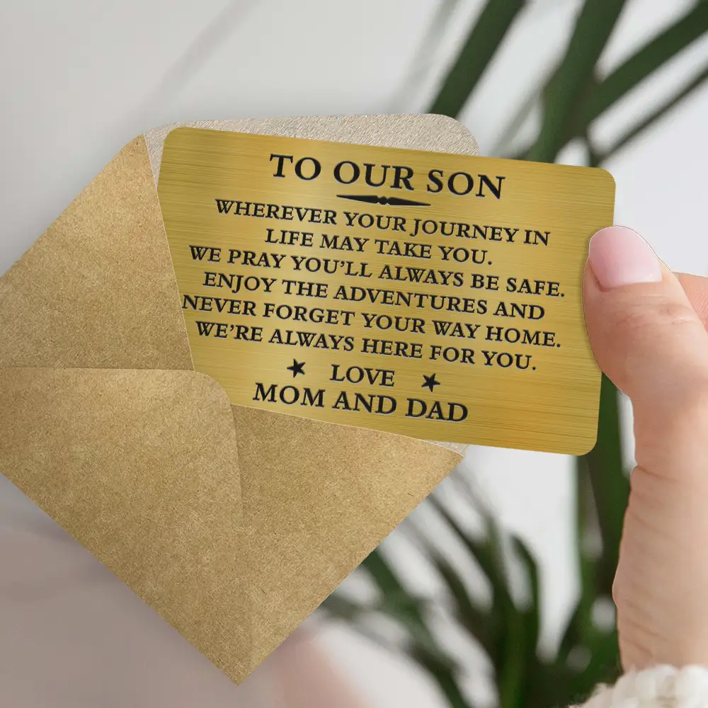 Monogram Wherever Your Journey In Life May Take You - Personalized Aluminum Wallet Card