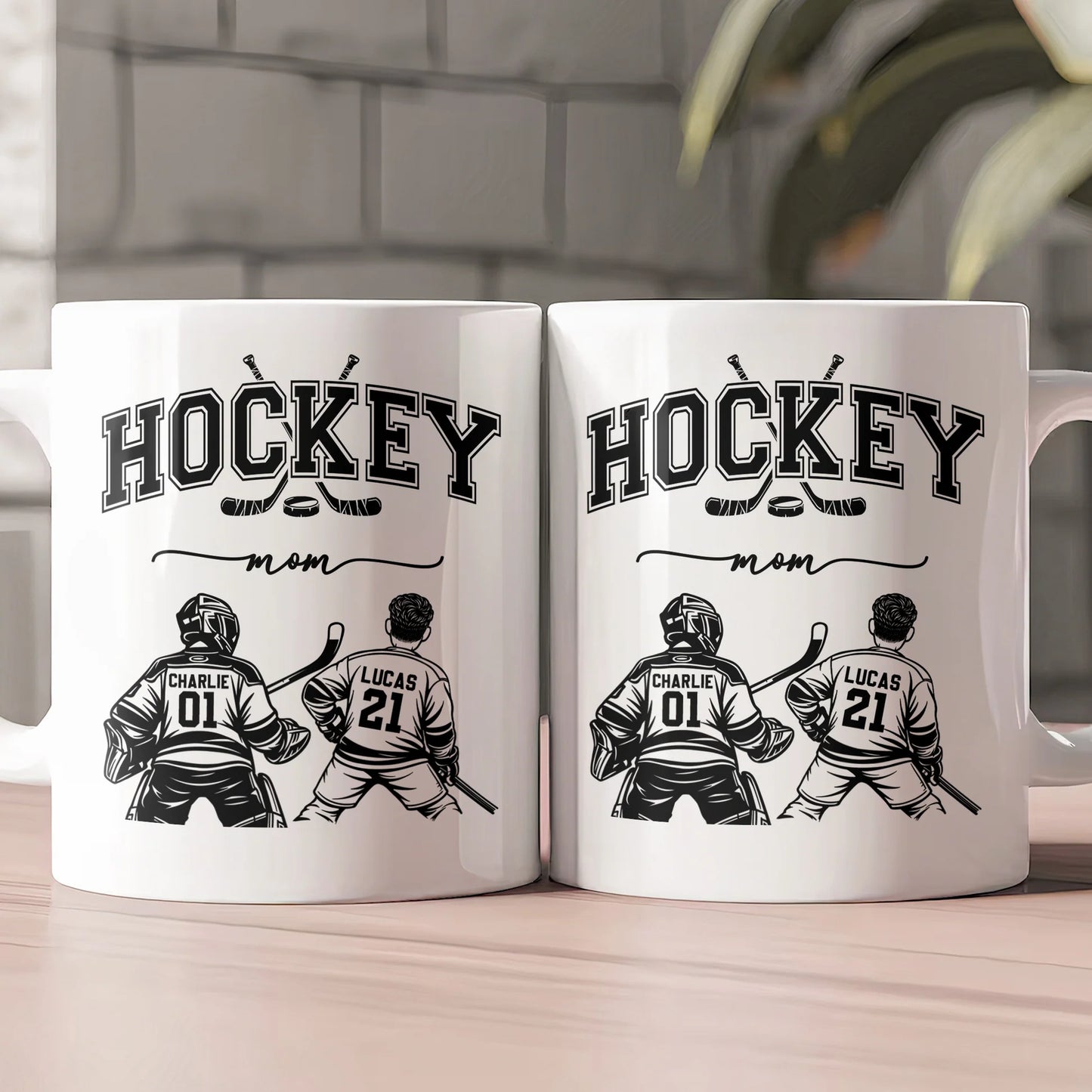 Mother's Day Gifts, Custom Hockey Mom, Grandma - Personalized Mug