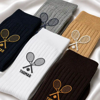Multiple Sports Icon Choices - Personalized Embroidered Socks