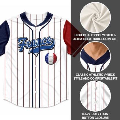 National Pride for Soccer Lovers - Personalized Baseball Jersey Shirt