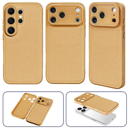 Custom Photo Pencil Sketch Family Besties Dog Cat Portrait - Personalized Leather Phone Case