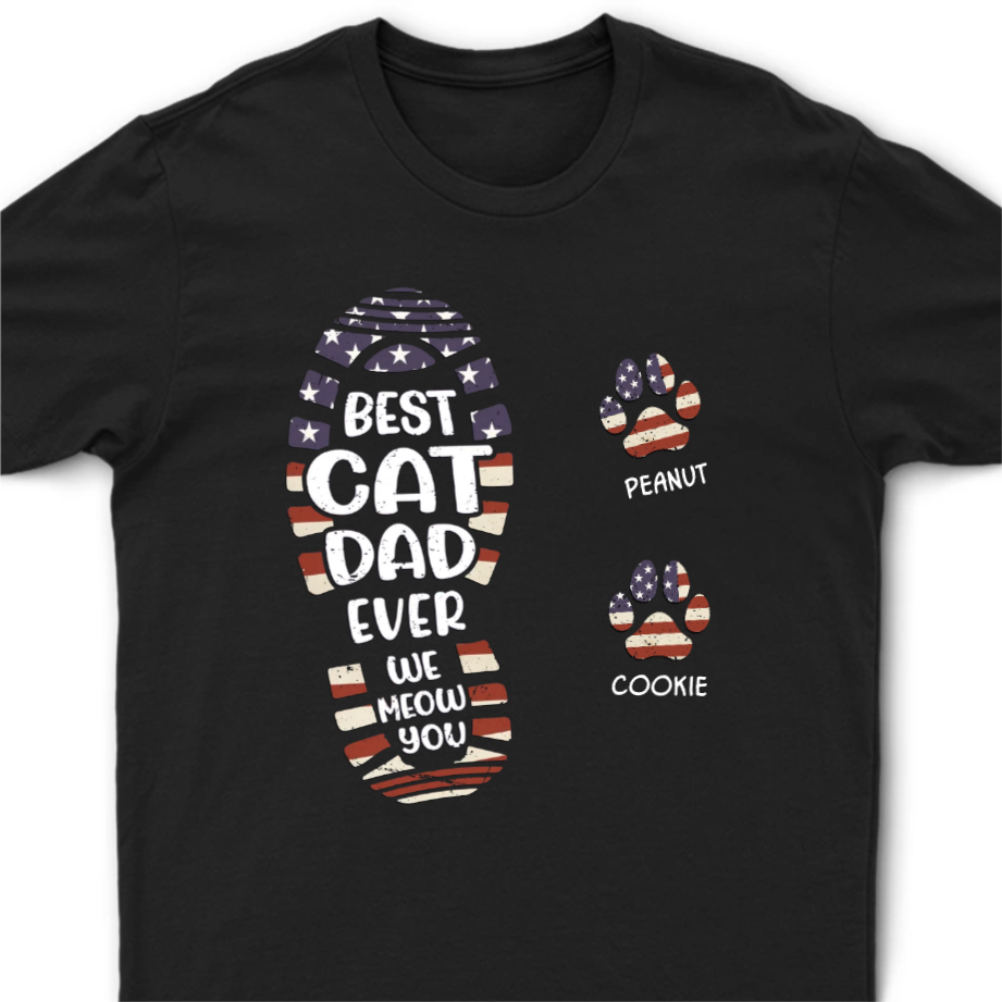 Custom Unisex T-shirt, Premium T-shirt, Hoodie - Personalized Father's Day Birthday Gifts For Dad, Grandpa, Dog Lovers, Dog Dad - To The Best Dog Dad Ever