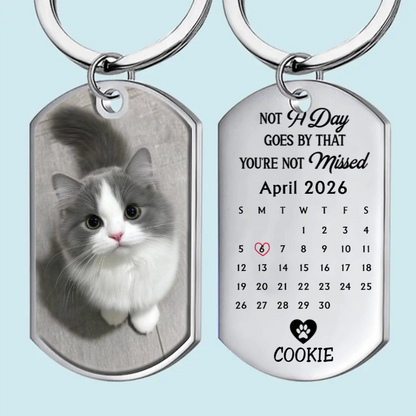 Custom Photo Keychain - Personalized Pet Memorial Gifts For Dogs, Cats - A Loyal Heart Never Fades