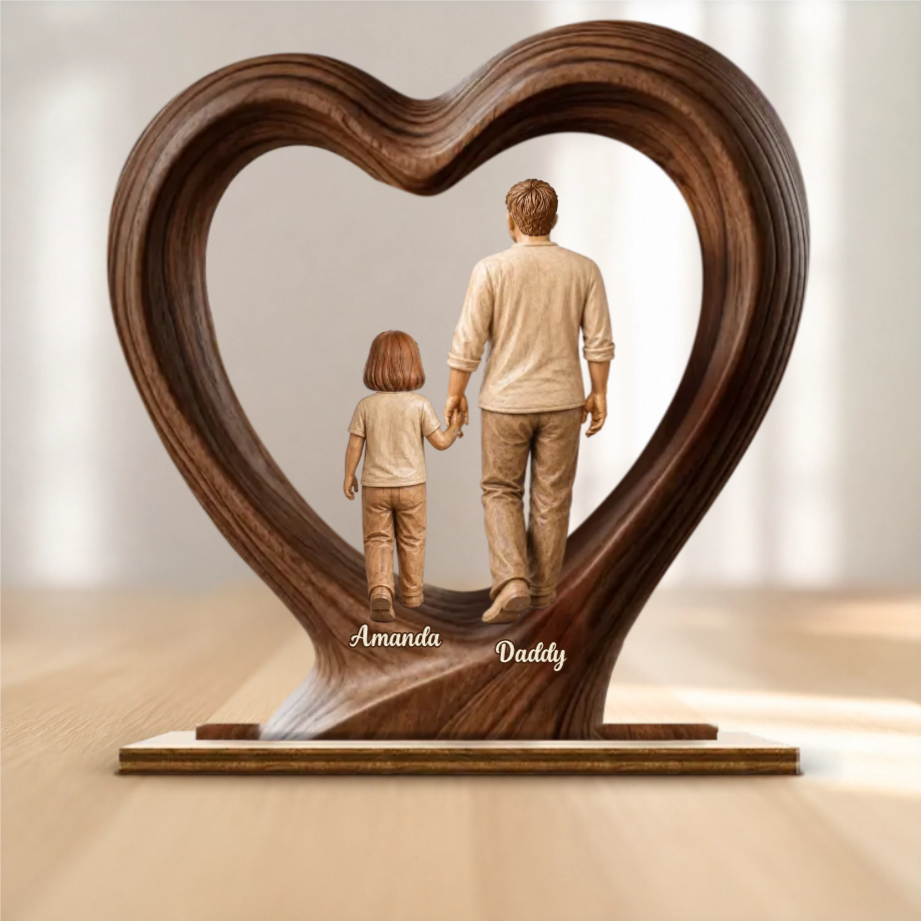 Custom Wooden Plaque - Personalized Father's Day Birthday Gifts For Dad, Grandpa - Thank You For Always Being There