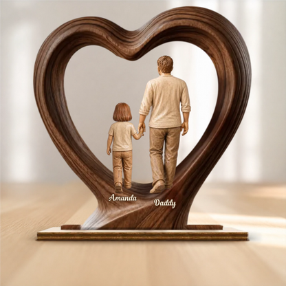 Custom Wooden Plaque - Personalized Father's Day Birthday Gifts For Dad, Grandpa - Thank You For Always Being There