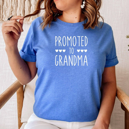 Promoted to Grandma Shirt, Gift for New Grandma, New Granny Graphic Tee, Grandma Tee