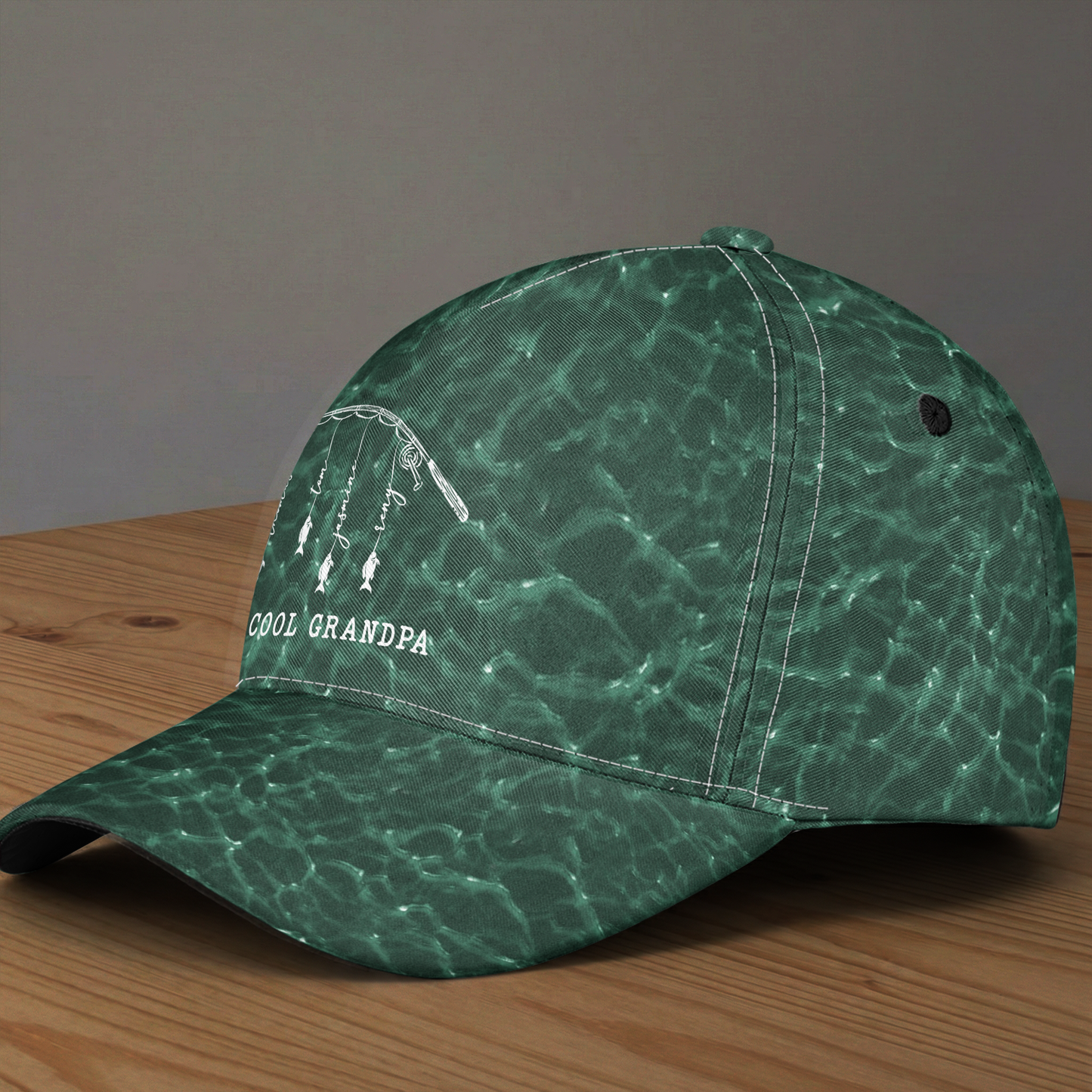 Father's Day Gifts, Reel Cool Dad, Grandpa - Personalized Cap