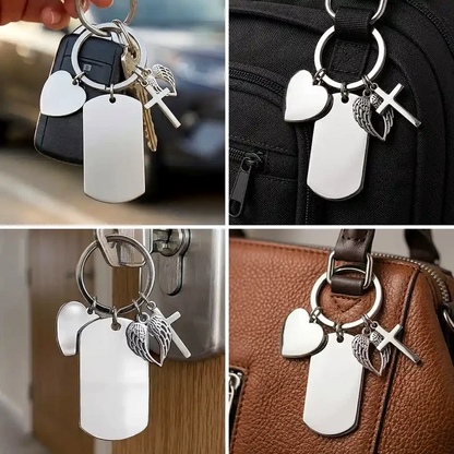 Custom Photo Bold Sketch Best Teacher Ever - Personalized Stainless Steel Keychain