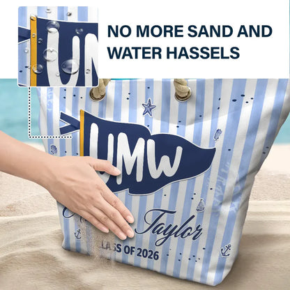 School Pennant Flag - Personalized Beach Bag