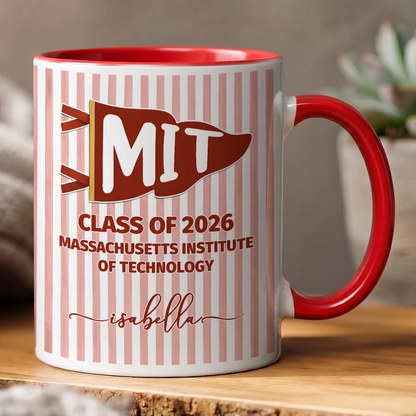 School Pennant Flag - Personalized Mug