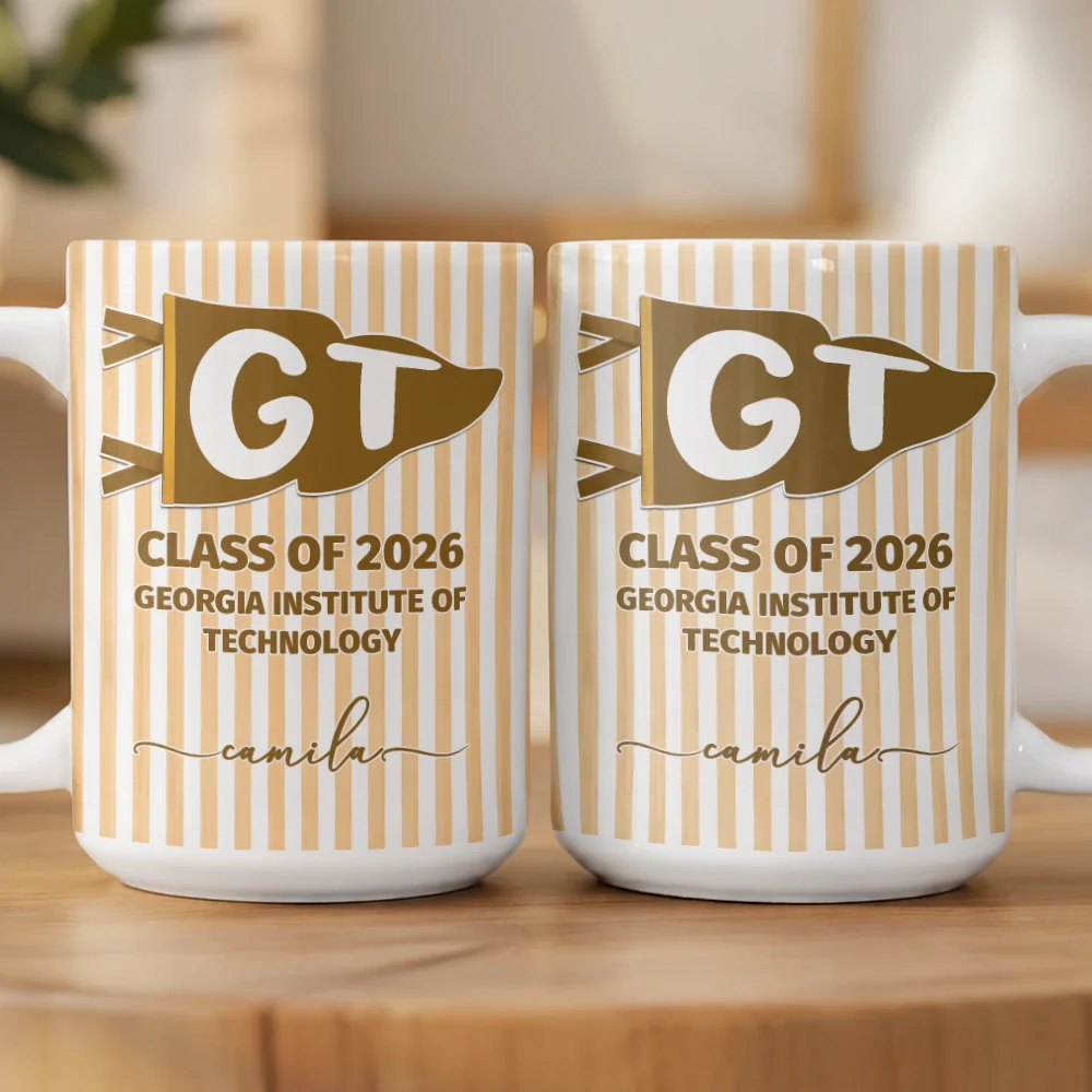 School Pennant Flag - Personalized Mug