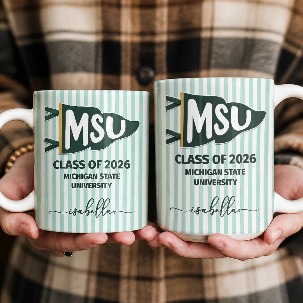 School Pennant Flag - Personalized Mug