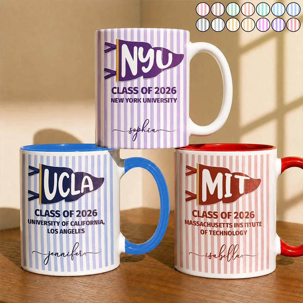 School Pennant Flag - Personalized Mug