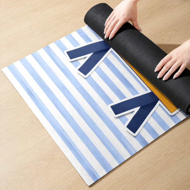 School Pennant Flag - Personalized Yoga Mat