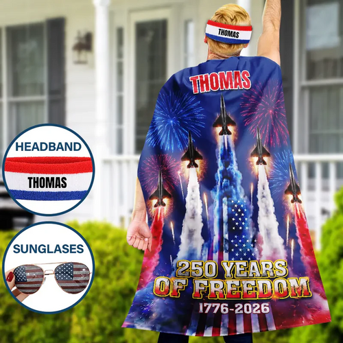 Stars And Stripes America 250th Semiquincentennial - Personalized Costume Cape