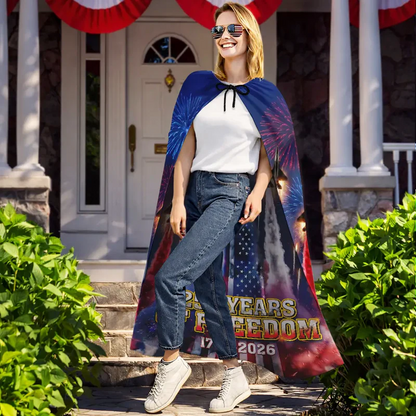Stars And Stripes America 250th Semiquincentennial - Personalized Costume Cape