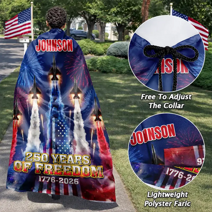 Stars And Stripes America 250th Semiquincentennial - Personalized Costume Cape