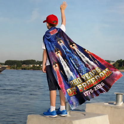 Stars And Stripes America 250th Semiquincentennial - Personalized Costume Cape