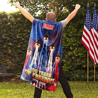 Stars And Stripes America 250th Semiquincentennial - Personalized Costume Cape