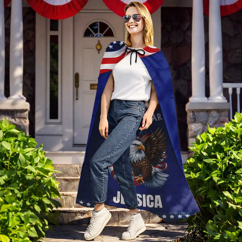 Stars And Stripes American Pride 250th - Personalized Costume Cape