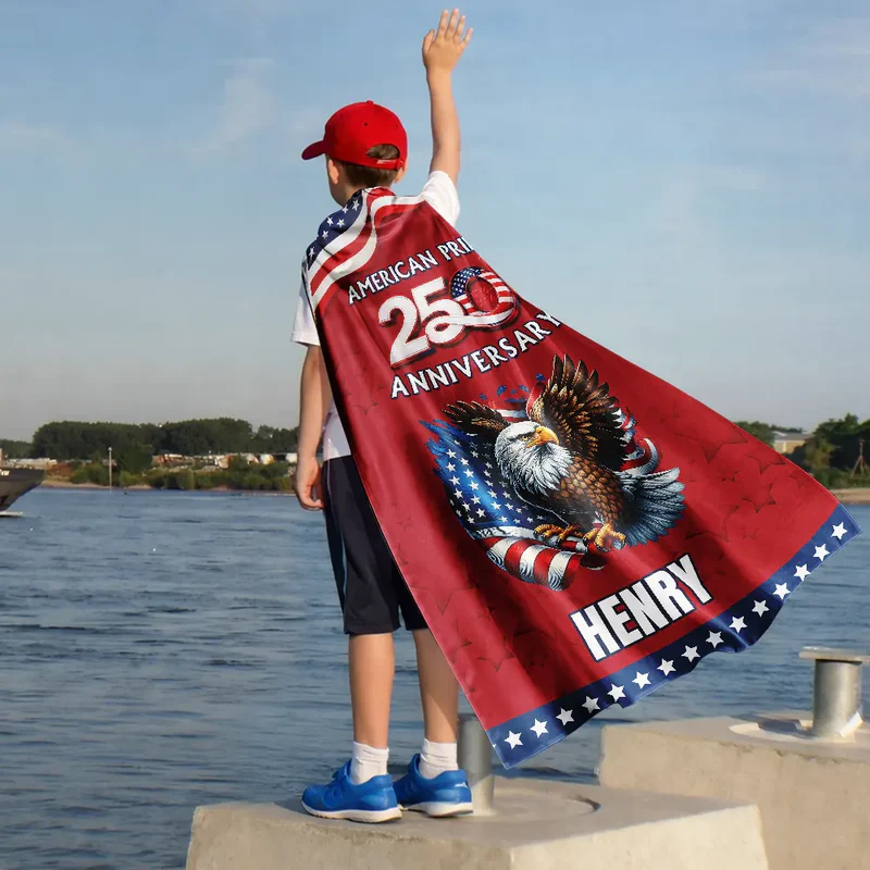 Stars And Stripes American Pride 250th - Personalized Costume Cape