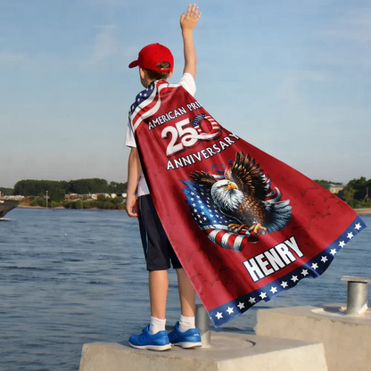 Stars And Stripes American Pride 250th - Personalized Costume Cape
