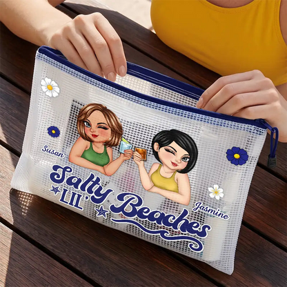 Summer Besties Girls Trip - Personalized Mesh Zipper Pouch