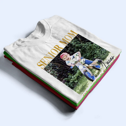 Custom Photo Senior Mom Graduation - Personalized T Shirt