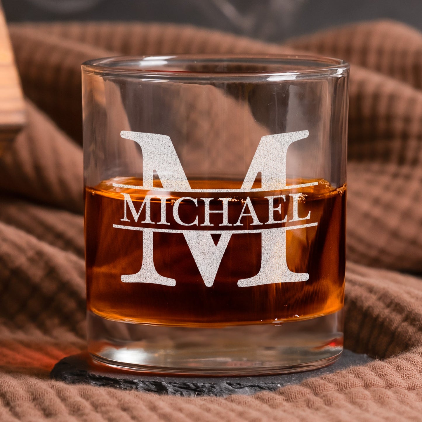 Father's Day Gifts, Thanks For All The Orgasms Custom Name Gift For Husband, Boyfriend - Personalized Whiskey Glass
