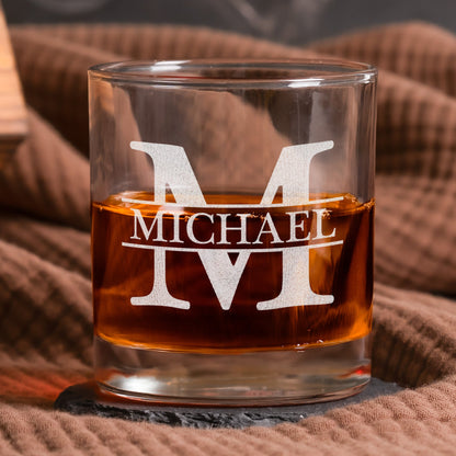 Father's Day Gifts, Thanks For All The Orgasms Custom Name Gift For Husband, Boyfriend - Personalized Whiskey Glass