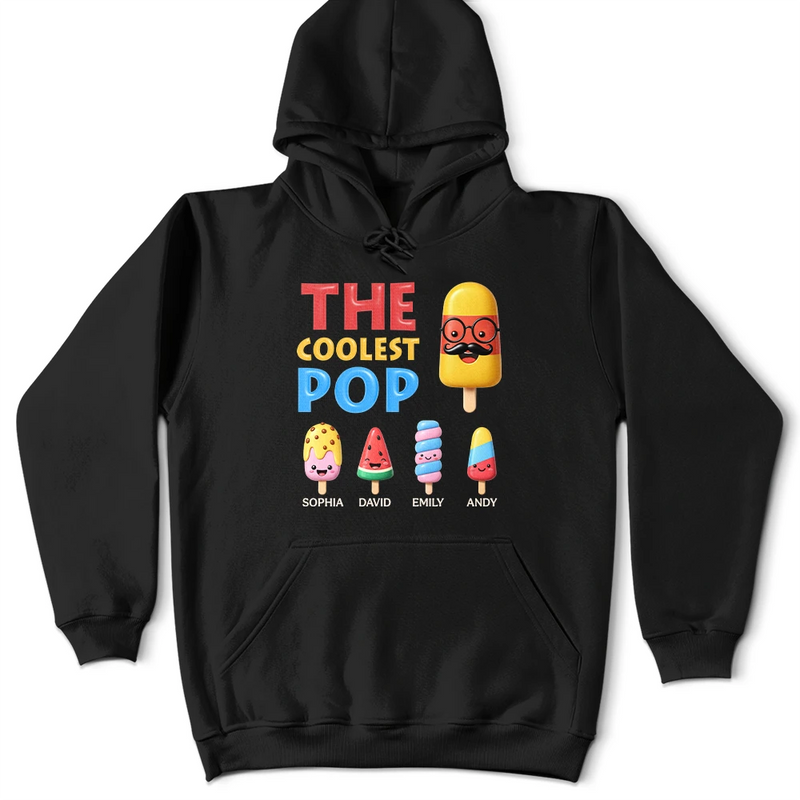 The Coolest Pop Grandpa Dad - Personalized T Shirt
