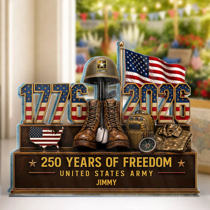 USA 250 Years Of Freedom 1776 - 2026 - Personalized Custom Shaped Acrylic Plaque